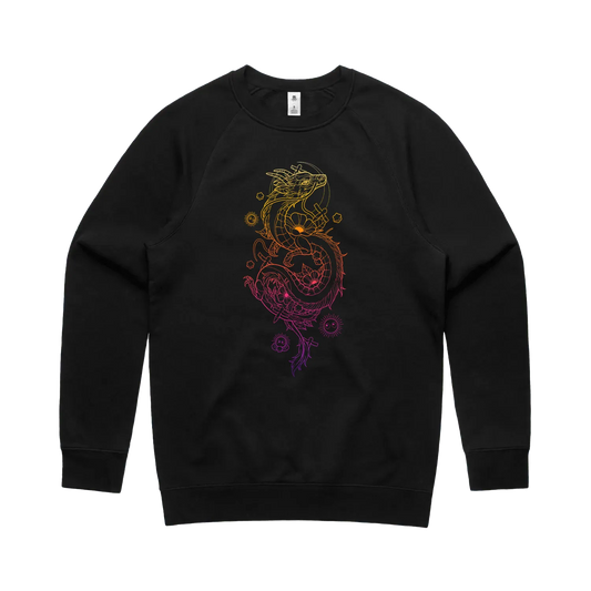 Black front flat lay