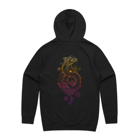 Black back flat lay