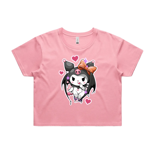 'Cheeky Devil' Crop Tee