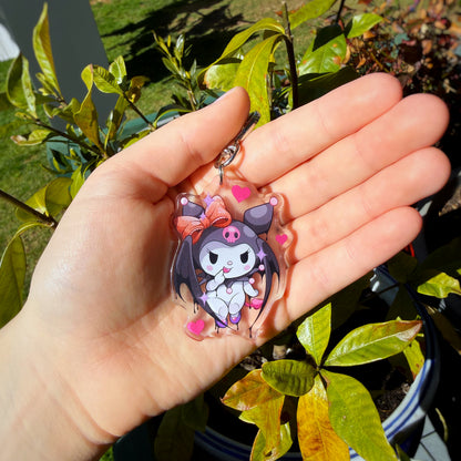 Holographic Star Print Keychain
