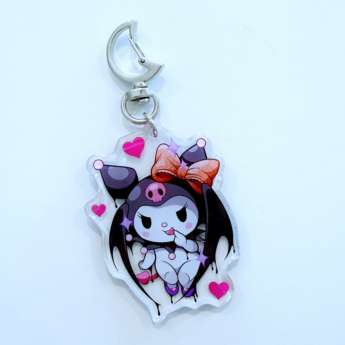 Holographic Star Print Keychain