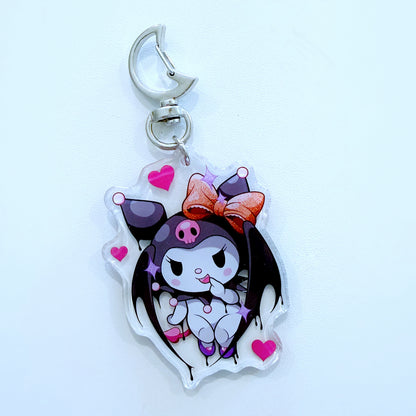 Holographic Star Print Keychain