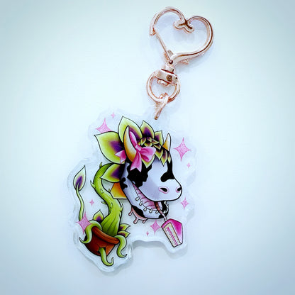 Holographic Star Print Keychain