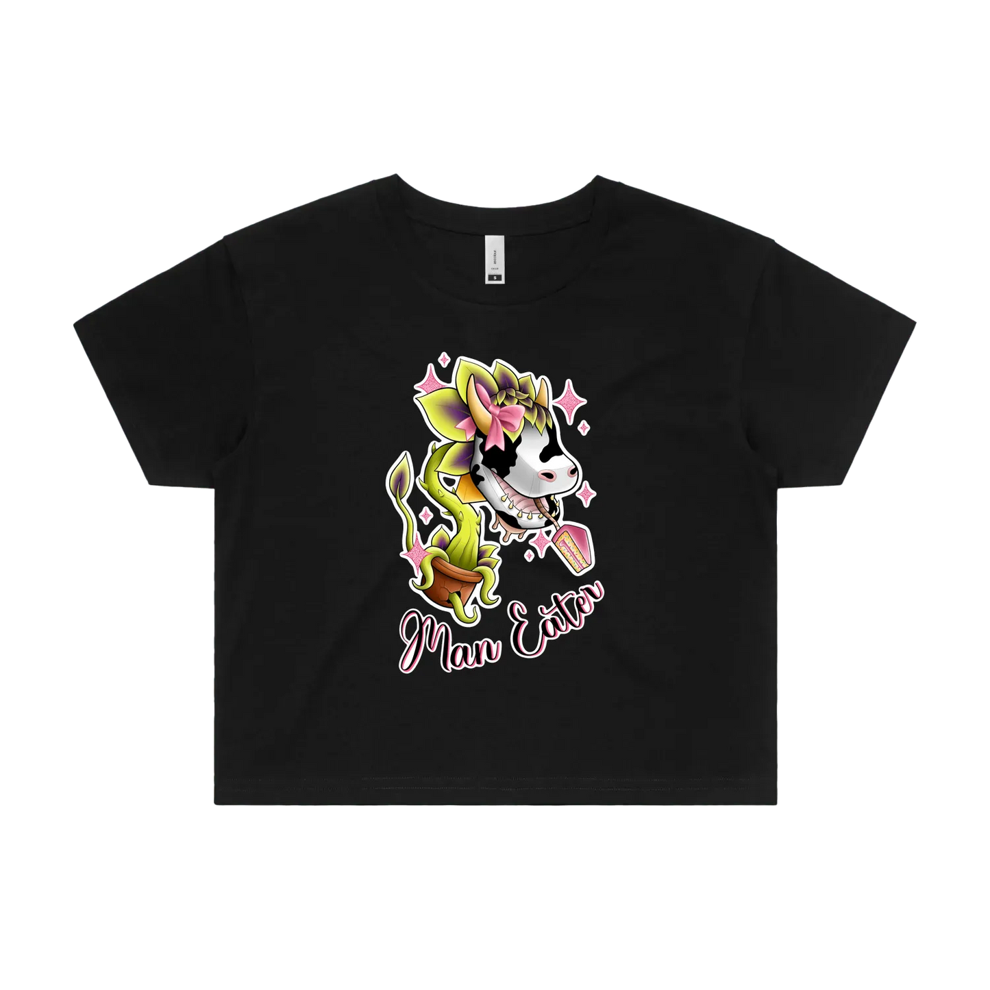 'She's a Man Eater' Crop Tee