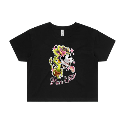 'She's a Man Eater' Crop Tee