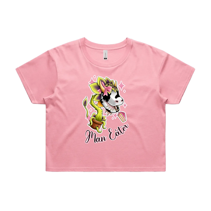 'She's a Man Eater' Crop Tee