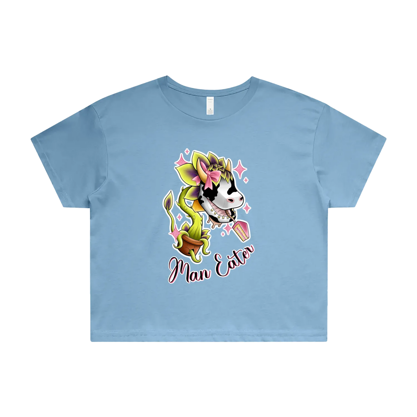 'She's a Man Eater' Crop Tee