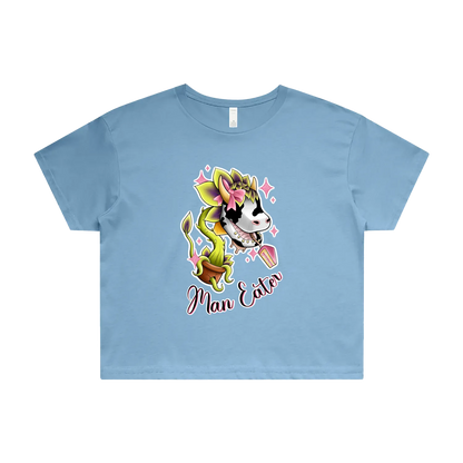 'She's a Man Eater' Crop Tee