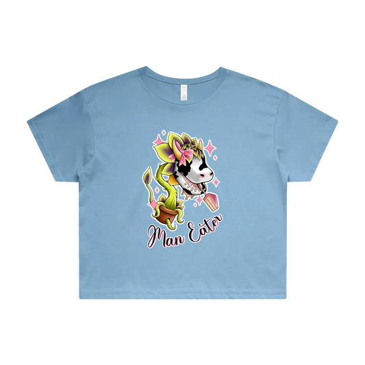 'She's a Man Eater' Crop Tee