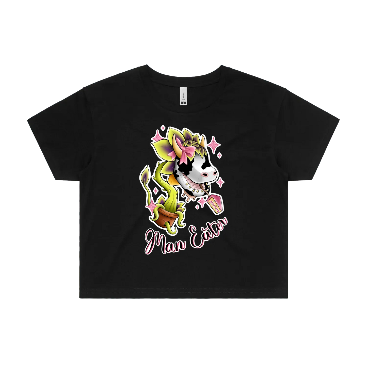 'She's a Man Eater' Crop Tee