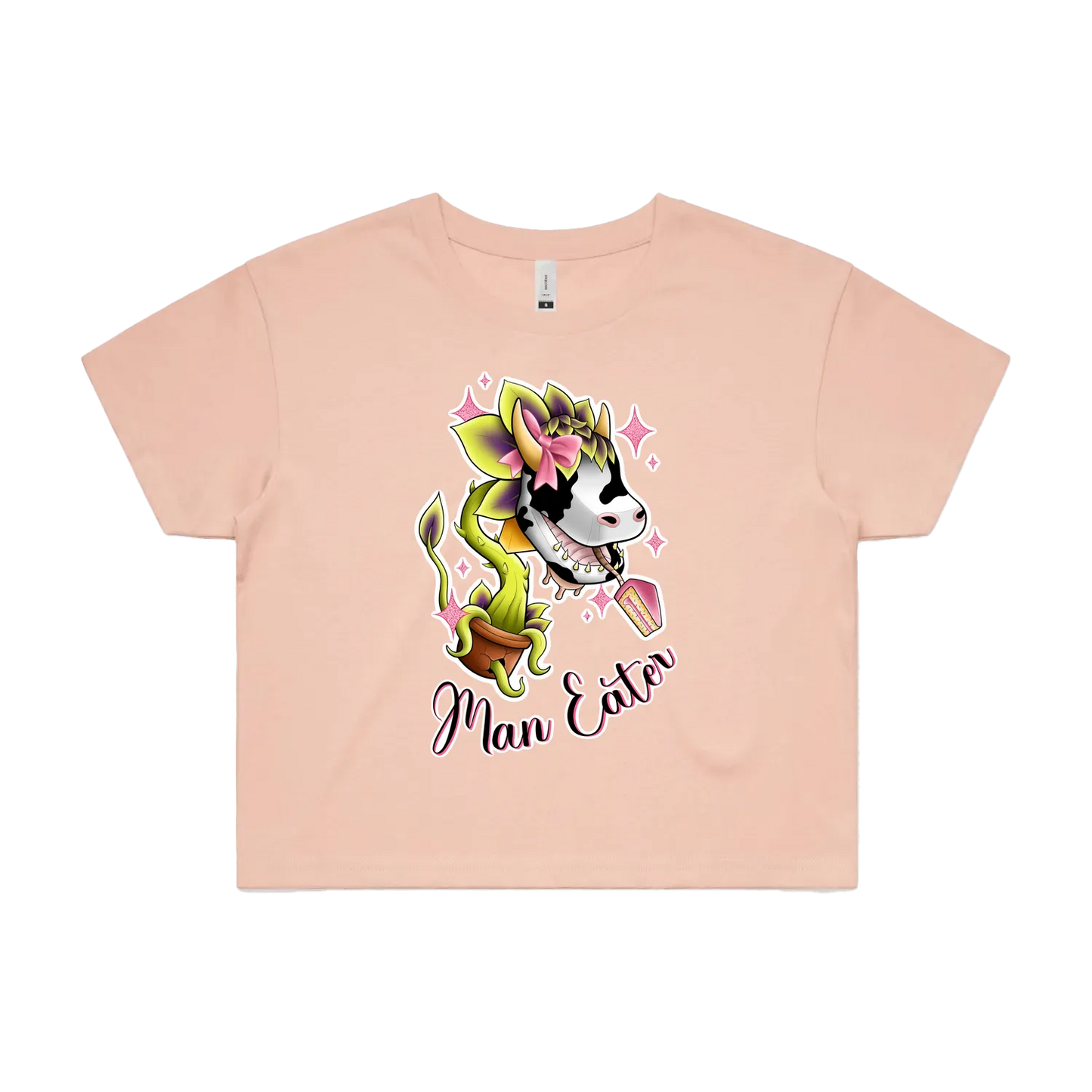'She's a Man Eater' Crop Tee