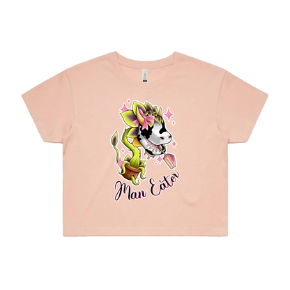 'She's a Man Eater' Crop Tee
