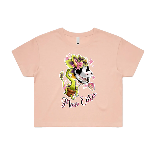 'She's a Man Eater' Crop Tee