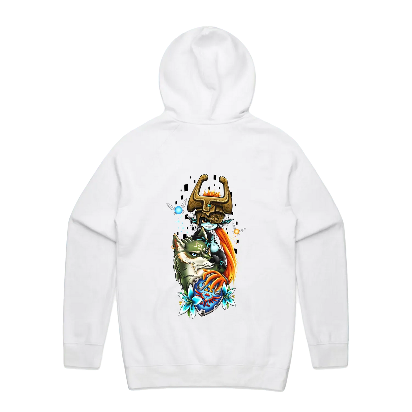 White back flat lay