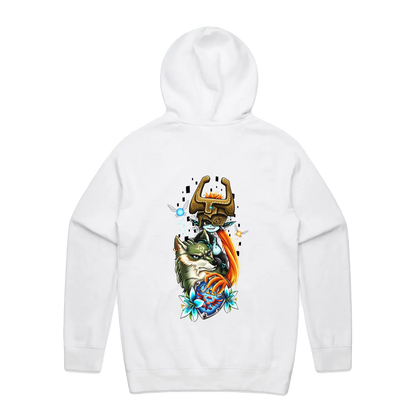 White back flat lay